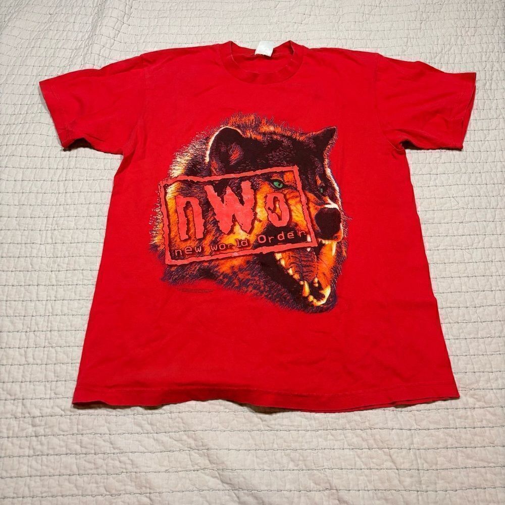 Vintage 1998 WCW NWO New World Order Wolf Pack T-Shirt